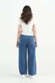 Rockstar Jeans - Classic Mid-Blue Wide-Leg Jeans For Women - Denim Full Pant For Women. 