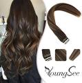 Curly Hair Extensions For Women Dark brown. 