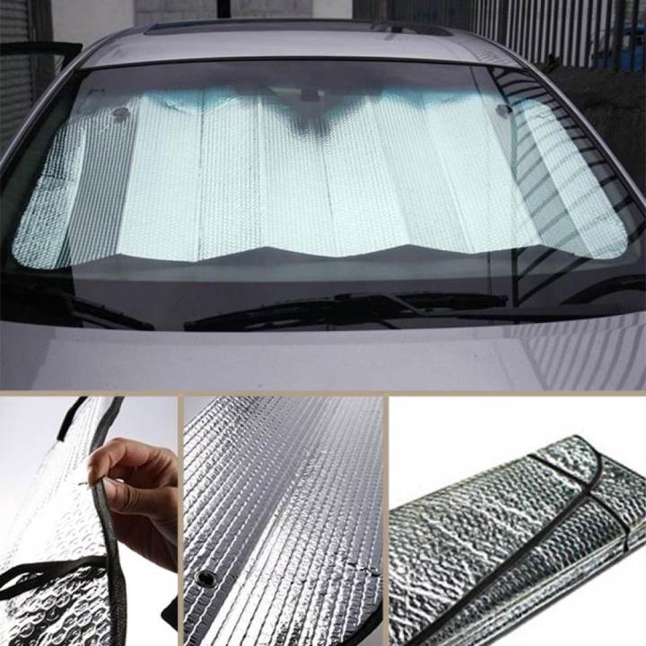 All Cars Front Windshield Sun Shade - Silver (51.2 * 23.6) inch