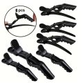 Pack of 6 Premium Hair Sectioning Clips Black - Alligator Hair Clips - Crocodile Hair Clip For Salon -Duckbill Hair Sectioning Alligator Plastic Clips -Hair Salon section Clips- Black clip - Hair clip - Hair accessories. 