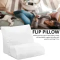 Multifunctional Flip Pillow 10-in-1 Backrest Support Soft Bed Wedge Memory Foam Incline Cushion for Back and Legs. 
