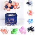 Happy birthday Decoration Cake Decor Assorted Confetti Balloons Cake Topper for happy birthday engagement congratulation bride to be wedding anniversary nikkha Birthday accessories happy birthday balloon. 