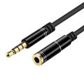 3.5mm Jack Aux Audio Male to Female Extension Cable 3/4 Pole with Microphone Stereo Compatible For PC Headphone Car Speaker Mic. 