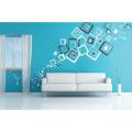 40 Multiplex Square Wall Stickers for Smooth Surfaces, Waterproof, Durable Vinyl. 