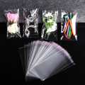 100 PCS Pack Clear Resealable Transparent Plastic Bags For Storage. 
