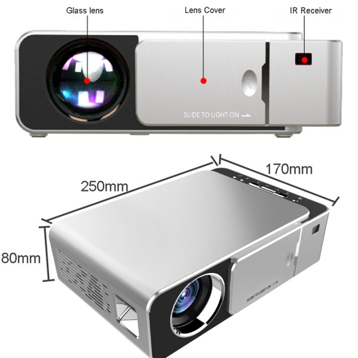 UNIC T6 Portable HD LED Projector Android 10.0 Video Beamer Support 4K Full HD 1080p Home Theater Cinema