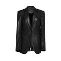 Black Designer Leather Blazer Jacket For Women with Leather Pant. 