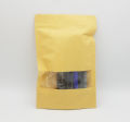 KHAKI COLOR PAPER PLASTIC BAG WITH ZIPLOCK FOOD GRADE BAGS PACK OF 10. 