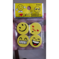 Smiley Face Erasers for Kids / Cartoon Eraser Emoji Stylish Erasers for Girls & boys / Cute Pencil Erasers (Random Emoji). 