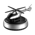 Solar Powered Rotating Helicopter Aromacure Furnishing Car Aromatherapy Air Freshener Helicopter Aircraft Decoration Gift. 