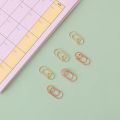 50Pcs Love Heart Shape Paper Clips Mini Hollow Bookmarks Kawaii Tickets Photo Clamps Patchwork Binder Clips Office Supplies. 