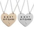 【happy one】Best Bitches Necklace Women 2 pcs Necklace Friends BFF Necklace & Pendants Collares Drop Shipping. 