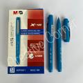 MandG X-100 Gel Pen 0.5 mm | AGPV8671 (X100) | Imported Medium point stick | Sleek, stylish design | Metal clip | Rubber coated | Available in black and Blue colors | Pack of 1pc | Pack of 12pcs |. 