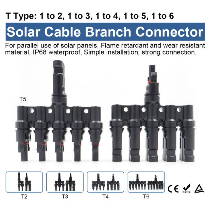 Solar%20Panel%20Cable%20Connector%20MC3/4%201000V%2030A%20Male%20Female%20Connector%20IP67%20with%20Diode%20Fuse%20for%20T%20Y%20Branch%20Parallel%20Solar%20Splitter%20-%20Image%203