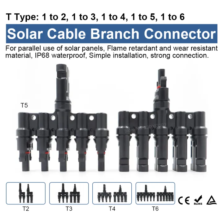 Solar%20Panel%20Cable%20Connector%20MC3/4%201000V%2030A%20Male%20Female%20Connector%20IP67%20with%20Diode%20Fuse%20for%20T%20Y%20Branch%20Parallel%20Solar%20Splitter%20-%20Image%203