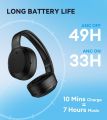 Edifier W820NB Plus Hybrid Active Noise Cancelling Headphones - LDAC Codec - Hi-Res Audio Wireless & Wired - Fast Charge - 49H Playtime - Over Ear Bluetooth V5.2 Headphones-. 