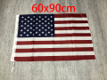 USA Flag 60x90cm 90x150cm us flag Double Sided Printed Polyester American flag Grommets USA Flag Moonlight. 