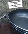 Induction Base Wok 32CM with Glass Lid – Extra Large Nonstick Cooking Pan for Frying, Bhuna, Curry – Imported Quality. 