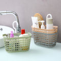 Hanging Storage Basket Bathroom Hanging Basket Small Bath Basket Toilet Plastic Bath Basket Storage Basket Wall Hanging Storage Basket. 