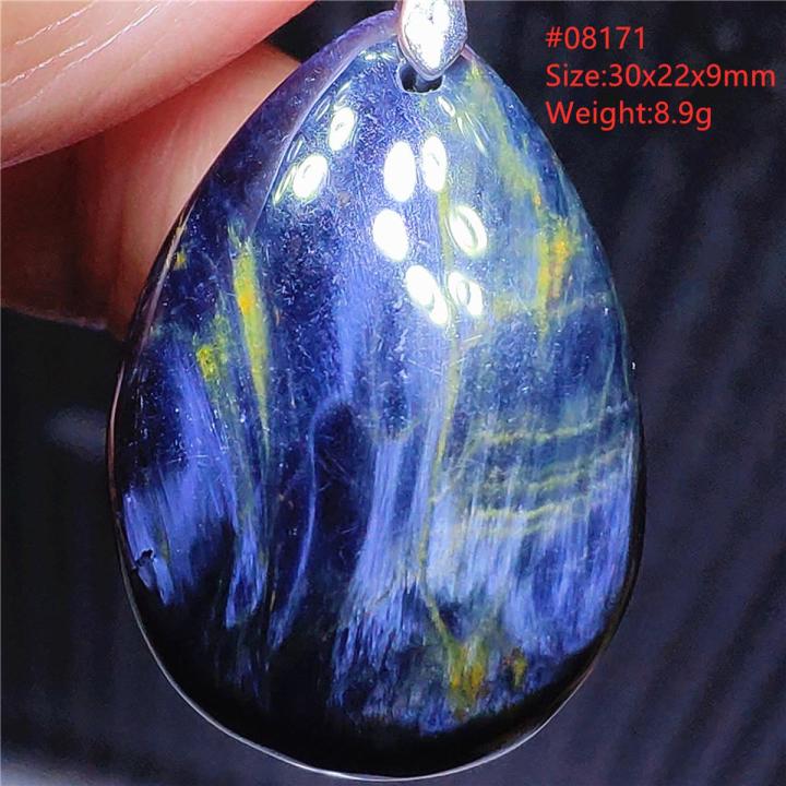 Natural Blue Pietersite Pendant Water Drop Women Men Rare Yellow Pietersite From Fashion Beads Namibia Necklace Jewelry AAAAAA