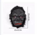 Chimpanzee Halloween Horror Long Ghost Hair Mask Adult Costume Scary. 
