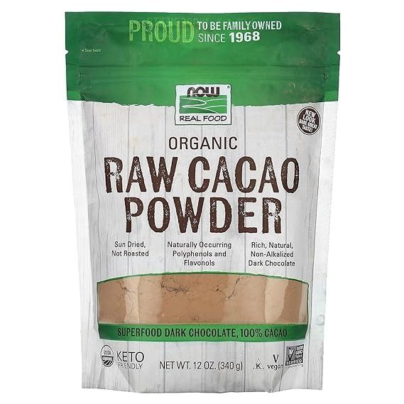 Now Foods Organic & Raw Cacao Powder,200gm