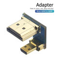 （NEW）Converter For Raspberry Pi 4B Micro HDMI-CompatibleTo HD Adapter HD Cable Plug HD Display Screen Adapter Connect. 
