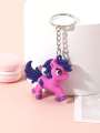 My Little Pony 3D Silicone Keychain Pendant Key Ring Toy Figure Girl and Boy Birthday Xmas Gift Twilight Sparkle Rainbow Dash Animation Peripheral Kawaii PVC Pendant Creative Key Chain Nature Action Doll Fluttershy Twilight Sparkle Pinkie Pie Toy Keychain. 