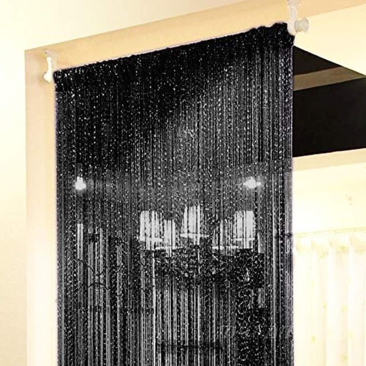 66%20Inches%20Decorative%20Glitter%20Shiny%20Tassel%20Flash%20String%20Walkthrough%20Door,%20Window,%20Divider%20Sheer%20Curtain%20-%20Image%203