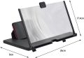 Screen Magnifier for Smartphone 3D Smart Phone Videos and Mobile Holder - Portable Universal Smartphone Amplifier for Screen Expansion.. 