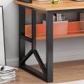 Computer Workstation with Storage Bookcase Shelves, Table, Shelves, Bookshelf, Gaming Table, Computer Desk, Racks. 