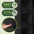 Luder 5-Cube No Tool Assembly Open Shelf, Blackwood. 