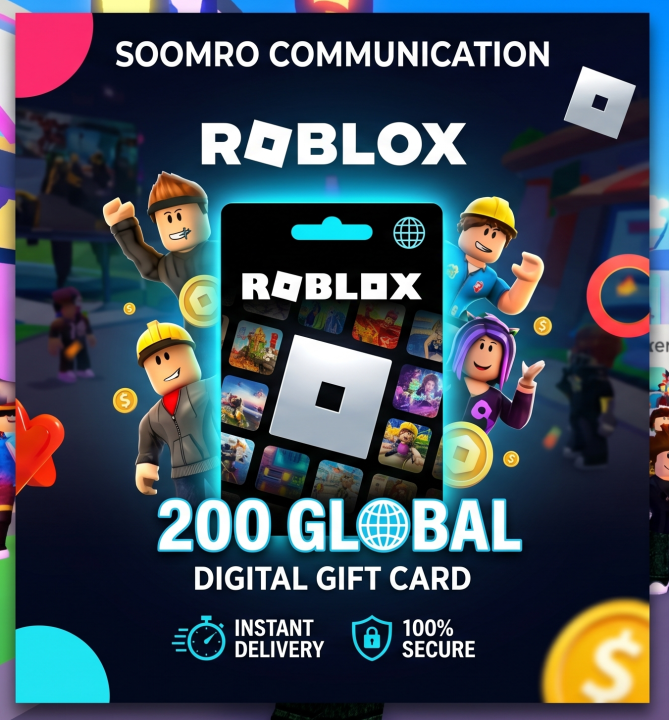 Roblox 200 Robux Gift Card – Instant Digital Code | Global Redemption ...