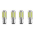 ICQURBT Super Bright Led 1157 Led Light Bulb P21/5W BAY15D Led Bulbs with 33SMD 5730 Chipsets, Xenon White (Set Of 4). 