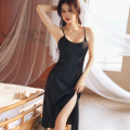 Women′s Silk Satin Nightgowns Cami Nightdress Sleeveless Sleepwear Mini Slip Dress. 