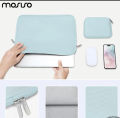 MOSISO Laptop Sleeve Bag 13 and 14 Inches , Unisex Neoprene Vertical Case with Pouch - Multicolor. 