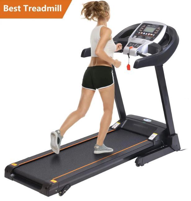 DC Motor Treadmill Home Running Exercise Machine Blue Ocean Folding Manual incline Jogging Machine 120 Kg weight Support