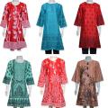 2 Pc Ladies Printed Kurtis With Trouser - 2 Piece Women Stitched Suit. 
