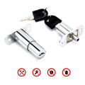Drawer Push Lock Sliding Door Showcase Cupboard Cabinet Locks Window Security. 