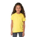 Plain Yellow Kids T-Shirt For Girls. 