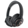 soundpeats space bluetooth wireless headphone with foldable design noise cancelling microphone and long battery life ideal for sports and smartphones. 