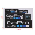 9 Pcs Icon Logo Stickers Decal Set for GoPro Hero Sports Helmet Stickers Decor. 