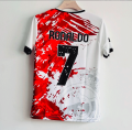 Cristiano Ronaldo All Club Football Logo Jersey T shirt. 