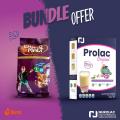 Prolac Nutritional Supplement Powder for Adult Vanilla flavor with chocomalt Kids Drink 200gm (Bundle of 2). 