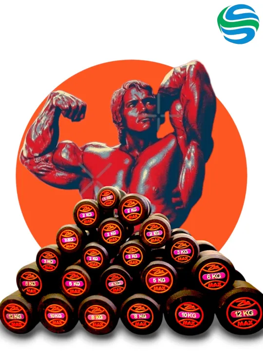 Rubber%20Dumbbells%20in%20Solid%20Rubber%20and%20Solid%20Steel%20Rod%20(%20Single%20Piece%20%20)%20-%20Image%203