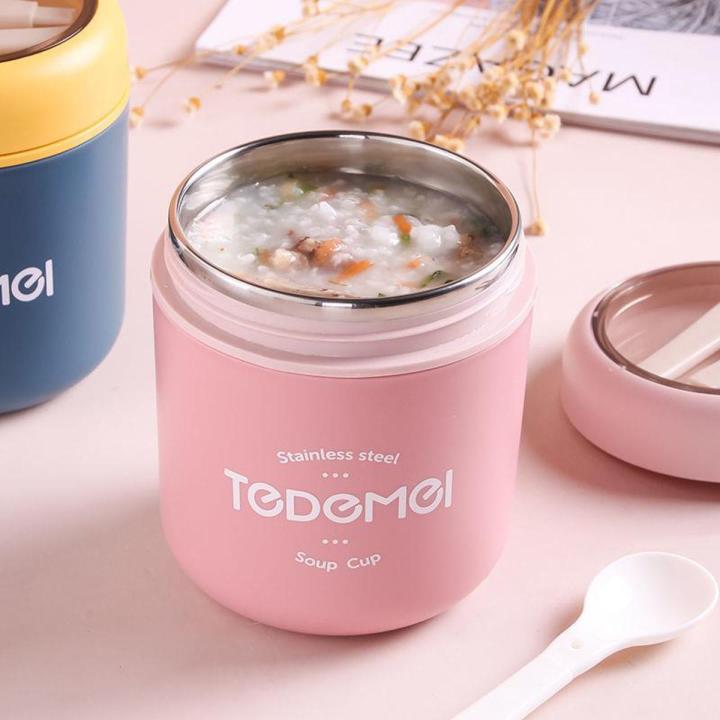 Lock and lock breakfast cup porridge cup insulation lunch box office worker lunch box stainless steel 304 lunch box student portable