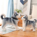 Plush Doll Lying Posture and Sitting Postures Husky Plush Doll Ornament. 