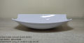 1 Piece Melamine Cruise Raita Bowl - Serving Bowl - Melamine Material - White & Black. 