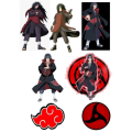 Madara Uchiha A5 Uncut Sticker sheet Poster |  Anime Naruto | Mangekyo Sharingan | Manga | Phone Mobile laptop. 