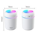 【BestGO】Portable 300ml Electric Air Humidifier Aroma Oil Diffuser USB Cool Mist Sprayer with Colorful Night Light for Home Car. 